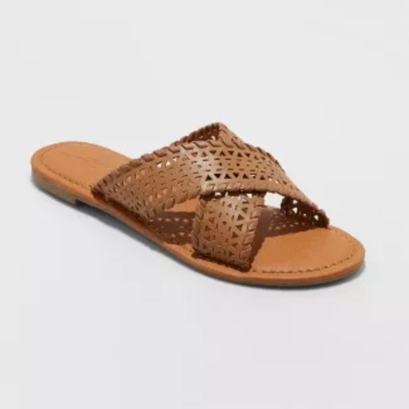Universal Thread Willow slide sandal faux leather - Picture 1 of 5